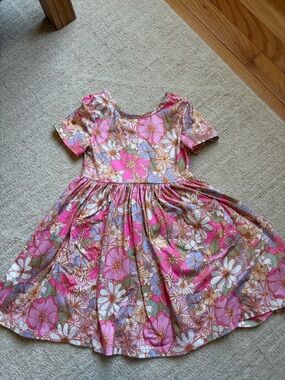 Mika and rose twirl floral dress